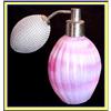 Image 1 : HANDBLOWN PINK MARBLED GLASS PERFUME BOTTLE #1105632
