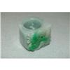 Image 1 : Antique Carved Green Jade Ring #1118650