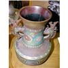 Image 1 : Hand Painted Chinese Cloissone Bronze Urn #1118662