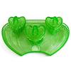 Image 1 :  S Reich Green Depression Glass Deco Vanity Set#1118891