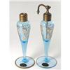 Image 1 : VOLUPTE Blue Glass Perfume Bottle and Atomizer #1118914