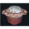 Image 1 :  Hocking Glass Pink Old Colony Lace Edge Bowl #1118959