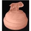Image 1 : SPIKE Bulldog Pink Frosted Glass Powder Jar #1118982