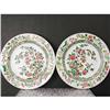 Image 1 : Pair Chinese Export Plates. Famille Rose. 19th #1119136