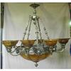 Image 1 : Ten tulips alabaster stone chandelier #1119247