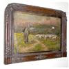 Image 1 :  oil on canvas of a shepherd,  amazing  frame #1119343