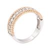 Image 4 : 14KT White And Rose Gold 0.66 ctw Diamond Ring