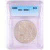 Image 1 : 1886 $1 Morgan Silver Dollar Coin ICG MS67