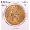 Image 1 : 1894-S $20 Liberty Head Double Eagle Gold Coin