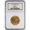 Image 1 : 1907 $10 Liberty Head Eagle Gold Coin NGC MS61