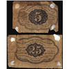 Image 2 : Lot of (2) 1863 First Issue Five & Ten Cent Fractional Currency Notes