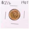 Image 1 : 1907 $2 1/2 Liberty Head Quarter Eagle Gold Coin