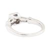 Image 3 : 18KT White Gold 0.60 ctw Diamond Engagement Ring