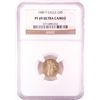 Image 1 : 1989-P Proof $5 American Gold Eagle Coin NGC PF69 Ultra Cameo