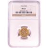 Image 1 : 1904 $2 1/2 Liberty Head Quarter Eagle Gold Coin NGC MS61