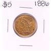 Image 1 : 1886 $5 Liberty Head Half Eagle Gold Coin