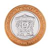Image 1 : .999 Silver Treasure Island Las Vegas $10 Casino Gaming Token Limited Edition