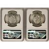 Image 2 : Lot of (2) 1957Mo Mexico 5 Pesos Constitution Centennial Silver Coins NGC MS65