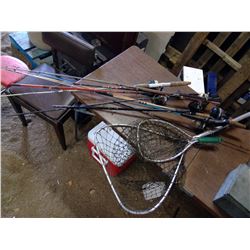 FISHING RODS AND NETS
