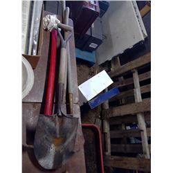 2 SHOVELS AND A GRUB HOE