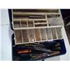 Image 2 : BOX OF MISC AND TOOL BOX W/ VARIOUS SCREW DRIVERS