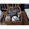 Image 1 : BOX OF MISC. KITCHENWARE AND ASSORTED HOUSEHOLD ITEMS