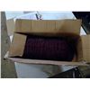 Image 1 : BOX OF BURGANDY, FLAT BEAK HATS "KEARNS EQUIPMENT"