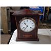 Image 1 : WOODEN MANTLE CLOCK W/ PENDULUM
