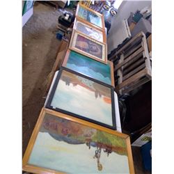 6 PICTURES IN FRAMES