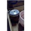 Image 2 : BOX OF PYREX COFFEE POT, MISC POTS, ECT.