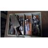 Image 2 : LOT OF CUTLERY AND BUTCHERS KNIFE