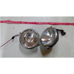 2 VINTAGE CHROME LIGHTS, ELCTROLINE