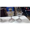 Image 2 : 2 COAL OIL LAMPS PATTERNED