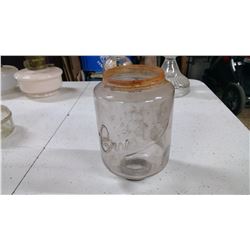 CRUSTAL NO.3 WALL MOUNTED COFFEE GRINDER GLASS JAR