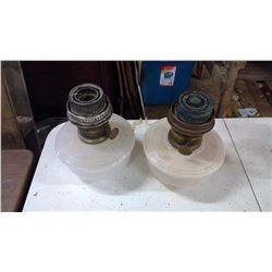 2 COAL OIL LAMPS