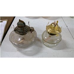 2 COAL OIL LAMPS