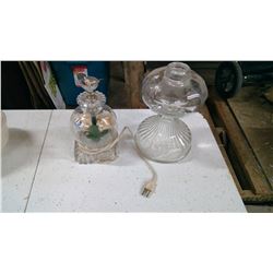 BOTTOM OF LAMP, AND BOTTOM OF COAL OIL LAMP