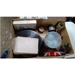 MISC RECORDS, MATCHES, OIL LAMP PARTS, ECT.