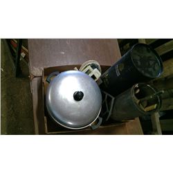 MISC, ICE CREAM MAKER, TRIVET, POT AND LID, ECT.