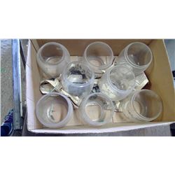 8 BARN LAMP CHIMNEYS