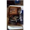 Image 1 : BOX OF MISC, JEWELERY BOX, GRAMMAPHONE PIECES, ECT.