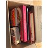 Image 5 : BOX OF BOOKS + CANDLE HOLDERS +CUPS