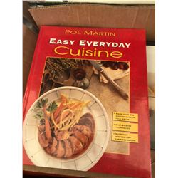 BOX OF COOKING BOOKS + VARIOUS OTHER BOOKS