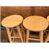 Image 2 : 3 WOODEN BAR STOOLS