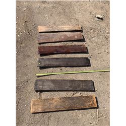 Maple/Oak Table Leaves (6) - 8" to 9" x 42"