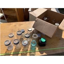 Box of Misc. Sealer Jars
