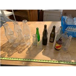 Beer and Milk Bottles - Some Advertising
