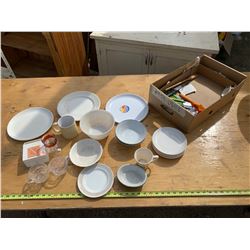 Lot of Kitchenware - Bowls, Plates, Mugs