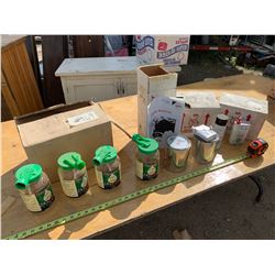 Lubricant, Emergency Survival Kit, Plant Food Jars, Aerosol Cans