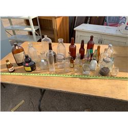Lot of Glass Jars and Bottles
